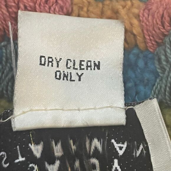 Sandy Starkman Patchwork Crochet Brocade Duster Technicolor Jacket L - Picture 12 of 12